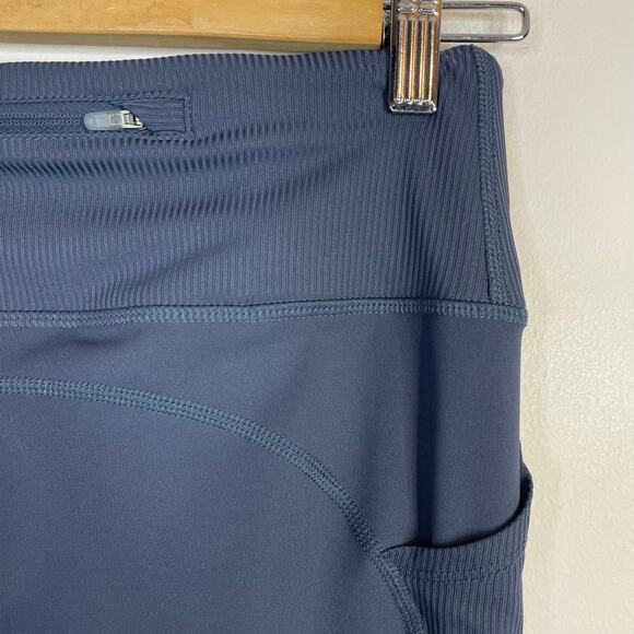 Nike Dri Fit Femme Fast 7/8 ankle Running Leggings Pants Thunder Blue Womens M - Picture 12 of 17